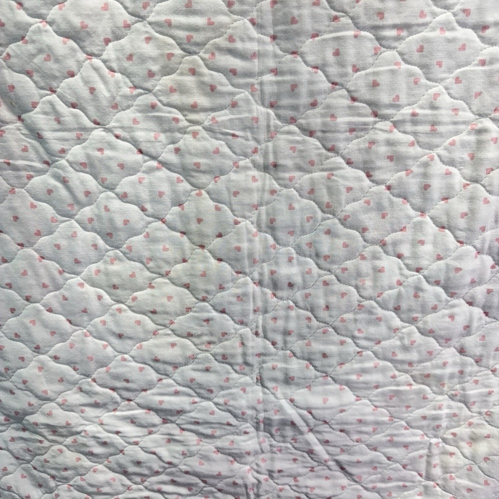 Precious Moments Flower Girl Child Kid Goose Baby Quilt Comforter Blanket Pink - Picture 11 of 13